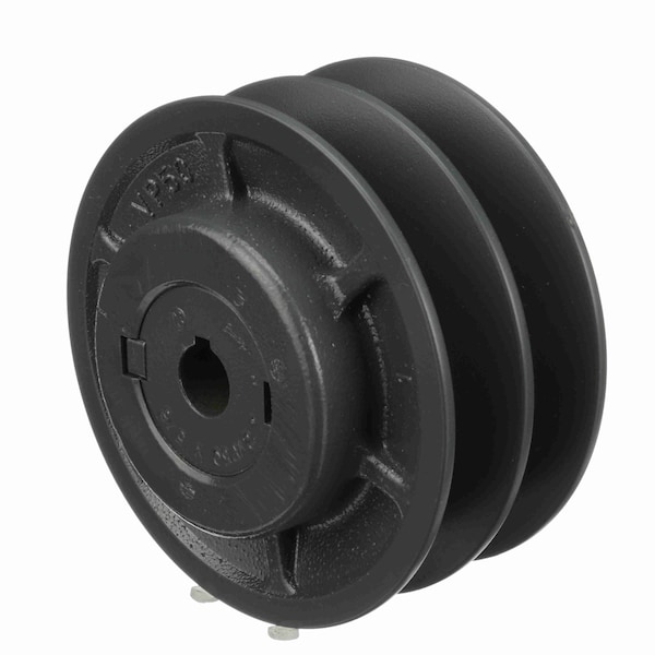 2 Groove Cast Iron Finish Bore Fhp Variable Pitch Sheave, 2VP50X5/8